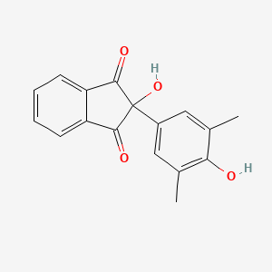 1,3-Indandione, 2-(3,5-dimethyl-p-hydroxyphenyl)-2-hydroxy-