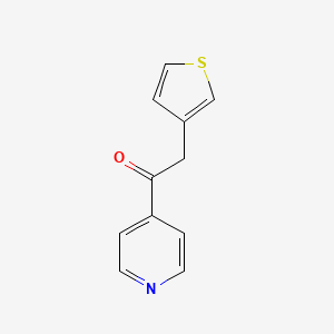 1-(Pyridin-4-yl)-2-(thiophen-3-yl)ethanone