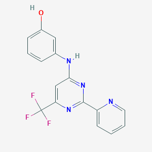 Phenol, 3-[[2-(2-pyridinyl)-6-(trifluoromethyl)-4-pyrimidinyl]amino]-