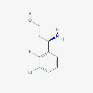 (3R)-3-amino-3-(3-chloro-2-fluorophenyl)propan-1-ol