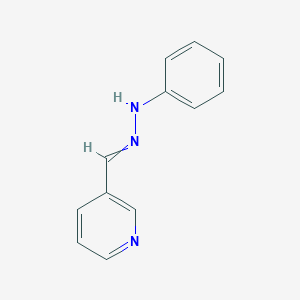 molecular formula C12H11N3 B8629915 3-Pyridinecarbaldehyde phenylhydrazone 