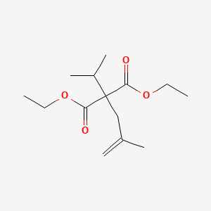 molecular formula C14H24O4 B8629957 Diethyl (2-methylprop-2-en-1-yl)(propan-2-yl)propanedioate CAS No. 62391-92-8