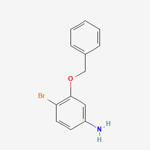 molecular formula C13H12BrNO B8630115 3-(Benzyloxy)-4-bromoaniline 