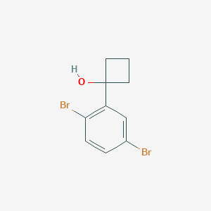 molecular formula C10H10Br2O B8630120 1-(2,5-Dibromophenyl)cyclobutanol 
