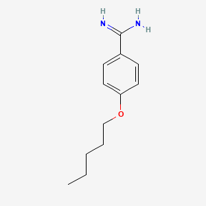 molecular formula C12H18N2O B8630126 4-Pentoxybenzenecarboximidamide 