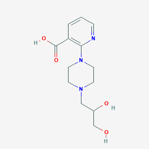2-[4-(2,3-Dihydroxypropyl)piperazin-1-yl]pyridine-3-carboxylic acid