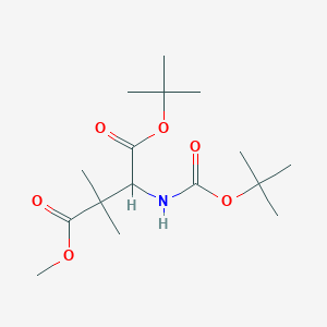 4-tert-Butyl 1-Methyl 3-(Boc-amino)-2,2-dimethylsuccinate