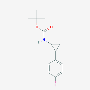 trans-[2-(4-Fluoro-phenyl)-cyclopropyl]-carbamicacidtert-butylester