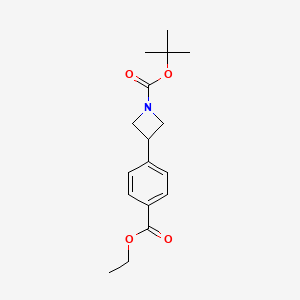 tert-Butyl 3-(4-(ethoxycarbonyl)phenyl)azetidine-1-carboxylate