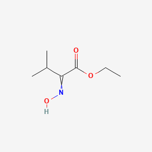 molecular formula C7H13NO3 B8630210 Ethyl 2-(hydroxyimino)-3-methylbutanoate CAS No. 77426-65-4