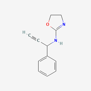 molecular formula C12H12N2O B8630218 (4,5-Dihydro-oxazol-2-yl)-(1-phenyl-prop-2-ynyl)-amine 