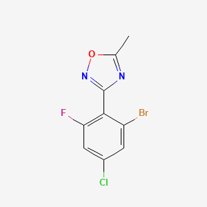 3-(2-Bromo-4-chloro-6-fluorophenyl)-5-methyl-1,2,4-oxadiazole