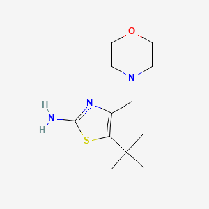 molecular formula C12H21N3OS B8630273 5-tert-Butyl-4-morpholin-4-ylmethyl-thiazol-2-ylamine 