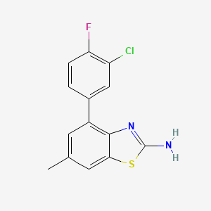4-(3-Chloro-4-fluorophenyl)-6-methylbenzo[d]thiazol-2-amine
