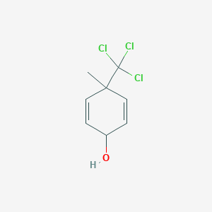 molecular formula C8H9Cl3O B086304 4-Methyl-4-(trichloromethyl)cyclohexa-2,5-dien-1-ol CAS No. 13630-61-0