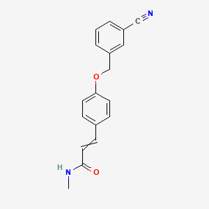 3-{4-[(3-Cyanophenyl)methoxy]phenyl}-N-methylprop-2-enamide