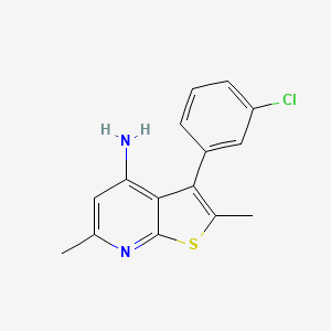 3-(3-Chlorophenyl)-2,6-dimethylthieno[2,3-b]pyridin-4-amine
