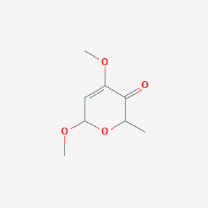 B8630534 4,6-dimethoxy-2-methyl-2H-pyran-3(6H)-one CAS No. 63493-69-6