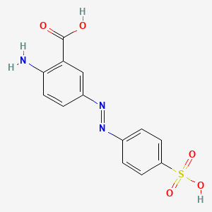 2-Amino-5-[(e)-(4-sulfophenyl)diazenyl]benzoic acid