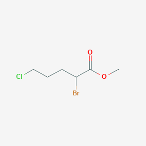 molecular formula C6H10BrClO2 B8630556 Methyl 2-bromo-5-chloropentanoate 