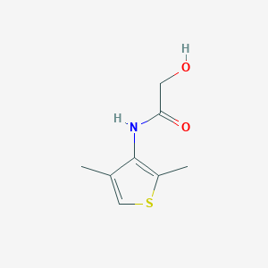 molecular formula C8H11NO2S B8630667 N-(2,4-Dimethylthiophen-3-yl)-2-hydroxyacetamide CAS No. 87675-40-9
