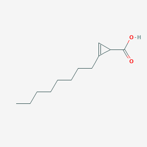 molecular formula C12H20O2 B8630705 2-Octylcycloprop-2-ene-1-carboxylic acid 