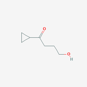 molecular formula C7H12O2 B8630821 1-Cyclopropyl-4-hydroxy-1-butanone 