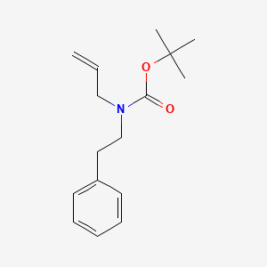 molecular formula C16H23NO2 B8630835 N-allyl-N-phenethylcarbamic acid tert-butyl ester 
