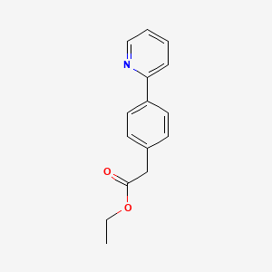molecular formula C15H15NO2 B8630876 Ethyl 2-(4-(pyridin-2-YL)phenyl)acetate CAS No. 52199-25-4
