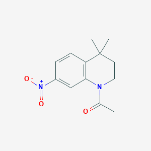 1-(4,4-dimethyl-7-nitro-3,4-dihydroquinolin-1(2H)-yl)ethanone