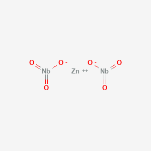 molecular formula Nb2O6Zn B086312 双[氧代(二氧代)铌]锌 CAS No. 12201-66-0