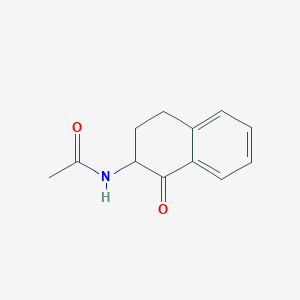 molecular formula C12H13NO2 B8631214 N-(1-oxo-3,4-dihydro-2H-naphthalen-2-yl)acetamide 