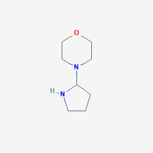 molecular formula C8H16N2O B086313 4-(Pyrrolidin-2-yl)morpholine CAS No. 1006-78-6