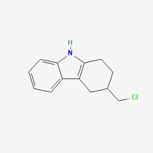 molecular formula C13H14ClN B8631321 3-(chloromethyl)-2,3,4,9-tetrahydro-1H-Carbazole 