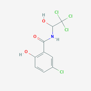 5-Chloro-2-hydroxy-N-(2,2,2-trichloro-1-hydroxyethyl)benzamide