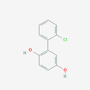 molecular formula C12H9ClO2 B086314 2-(2-chlorophenyl)hydroquinone CAS No. 117-71-5