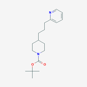 molecular formula C18H28N2O2 B8631435 4-(3-Pyridin-2-yl-propyl)-piperidine-1-carboxylic acid tert-butyl ester 