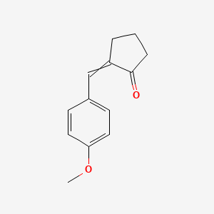 molecular formula C13H14O2 B8631437 2-(4-Methoxybenzylidene)cyclopentanone 