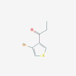 3-Bromo-4-(1-oxopropyl)thiophene