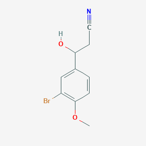 3-(3-Bromo-4-methoxyphenyl)-3-hydroxypropanenitrile