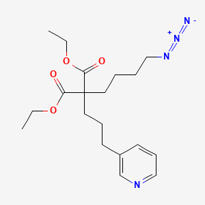 Propanedioic acid, (4-azidobutyl)[3-(3-pyridinyl)propyl]-, diethyl ester