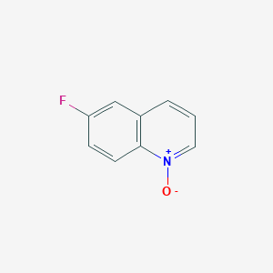 molecular formula C9H6FNO B8631483 6-Fluoroquinoline 1-oxide CAS No. 2338-74-1