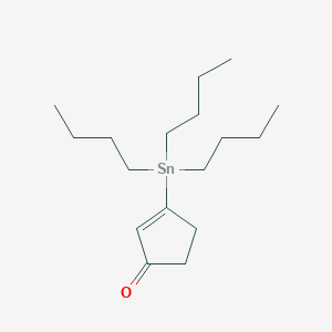 2-Cyclopenten-1-one, 3-(tributylstannyl)-