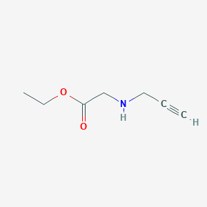 molecular formula C7H11NO2 B8631510 Ethyl 2-(prop-2-YN-1-ylamino)acetate 