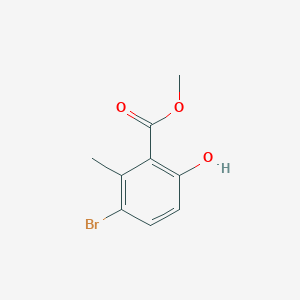 molecular formula C9H9BrO3 B8631545 Methyl 3-bromo-6-hydroxy-2-methylbenzoate 