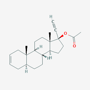 molecular formula C23H32O2 B086316 17-Ethynylandrost-2-ene-17-ol-17-acetate CAS No. 124-85-6