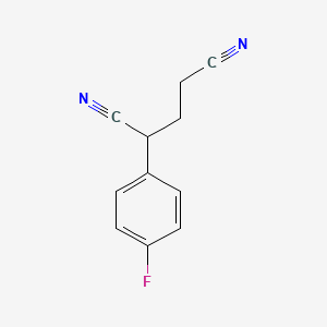 molecular formula C11H9FN2 B8631636 2-(4-Fluorophenyl)glutaronitrile 