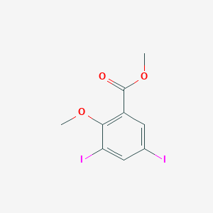 molecular formula C9H8I2O3 B8631651 Methyl 3,5-diiodo-2-methoxybenzoate 