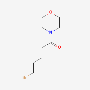 molecular formula C9H16BrNO2 B8631737 5-Bromopentanoic acid, morpholide 