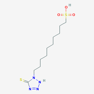 10-(5-Sulfanylidene-2,5-dihydro-1H-tetrazol-1-yl)decane-1-sulfonic acid